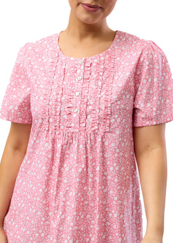 LEAF SHORT SLEEVE NIGHTIE