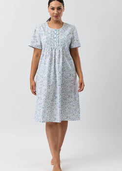 Pansies Sort Sleeve Nightie