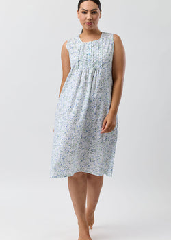 Pansies Sleeveless Nightie
