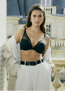 Norah Chic Plunge T-Shirt Bra - Black