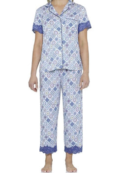 Capri Tile Bamboo Cool Pyjama Set