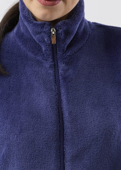 FLEECE ZIP GOWN