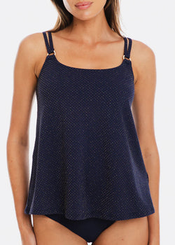 Luxe Navy Tankini A-Line Set
