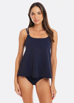Luxe Navy Tankini A-Line Set