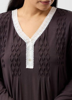 Lace Smocking Nightie