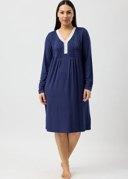 Lace Smocking Nightie