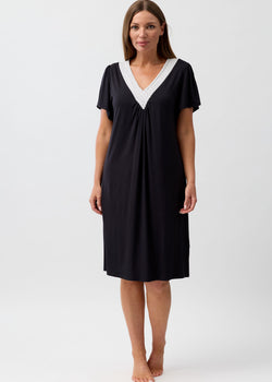 POLKADOT PLEAT NIGHTIE