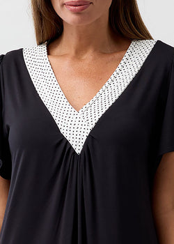 POLKADOT PLEAT NIGHTIE