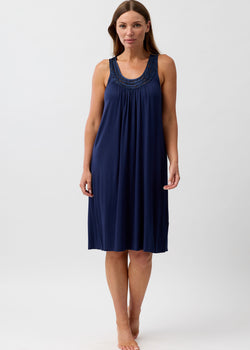 LACE CHEMISE NAVY