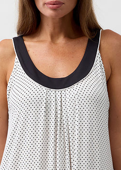 POLKADOT SLEEVELESS NIGHTIE