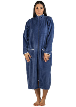 SATIN ZIP ROBE