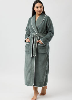 Satin Trim Robe