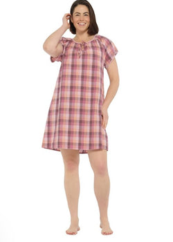 SUNSET GINGHAM NIGHTIE