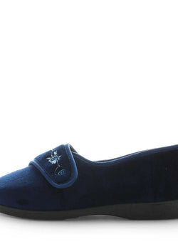 ELSABET III SLIPPERS - Navy