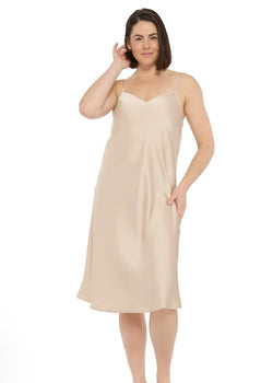 LUX SATIN MIDI CHEMISE