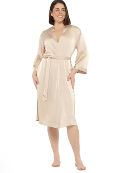 LUX SATIN MIDI ROBE