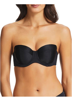 Fine Lines Refined 5 Way Convertible Push Up Bra In Black