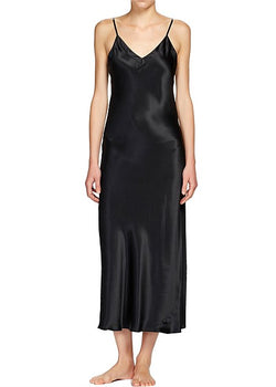 Long Silk V-Neck Nightie